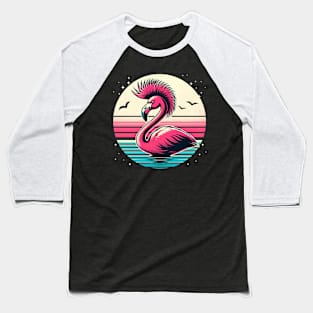 Flamingo Mohawk V2 Baseball T-Shirt